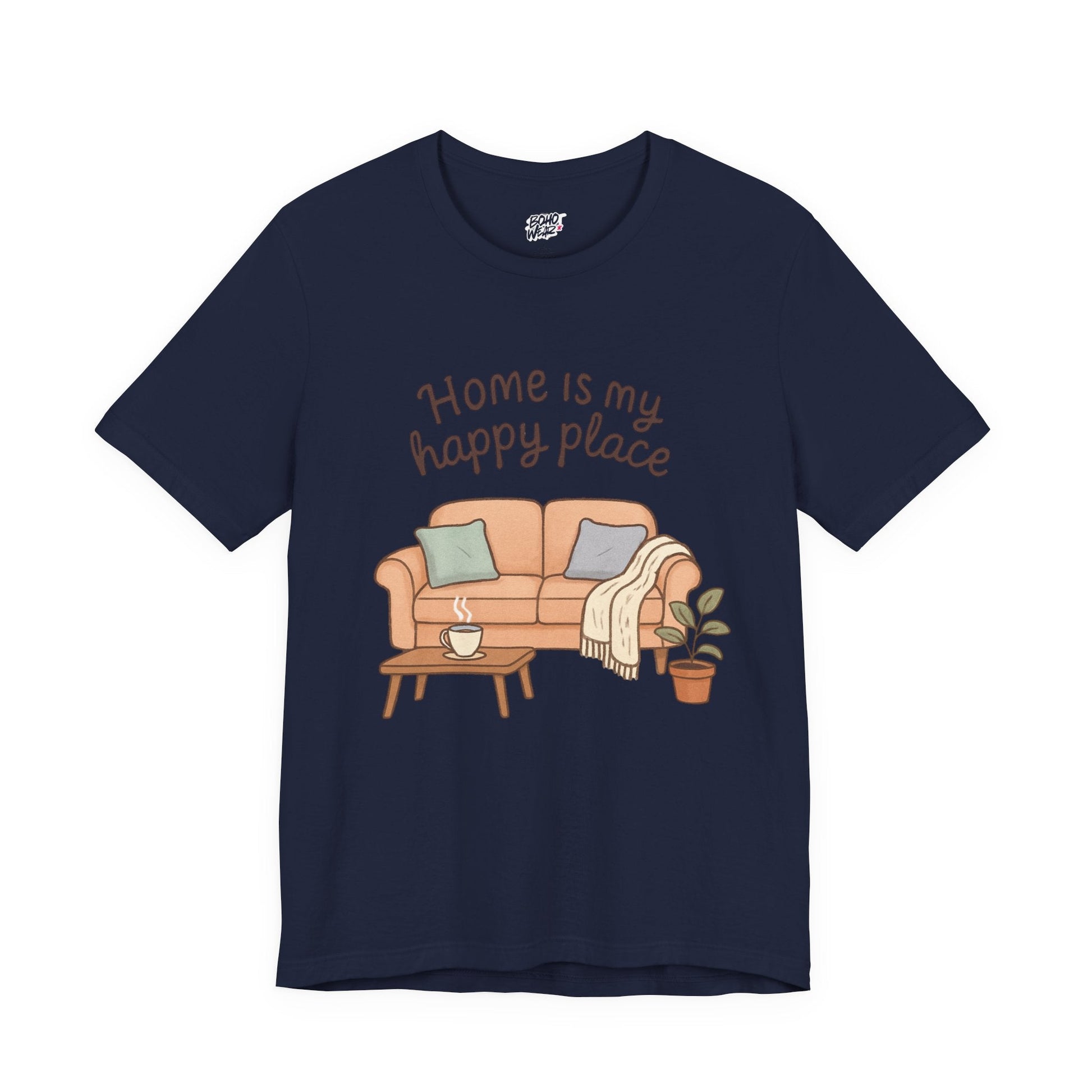 T-Shirt - Home is my Happy Place - Unisex Jersey Short Sleeve Tee Boho Wear