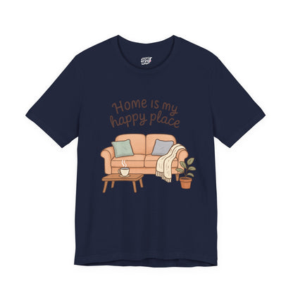 T-Shirt - Home is my Happy Place - Unisex Jersey Short Sleeve Tee Boho Wear