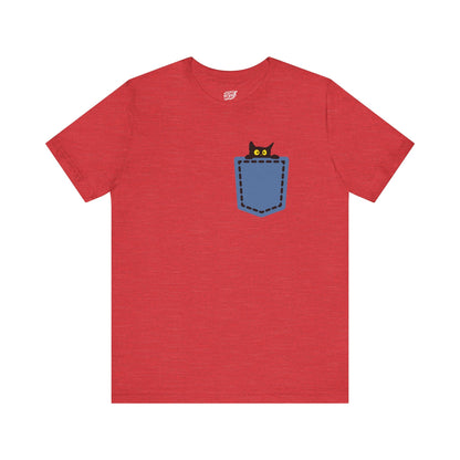 Cat Pocket Tee Printify