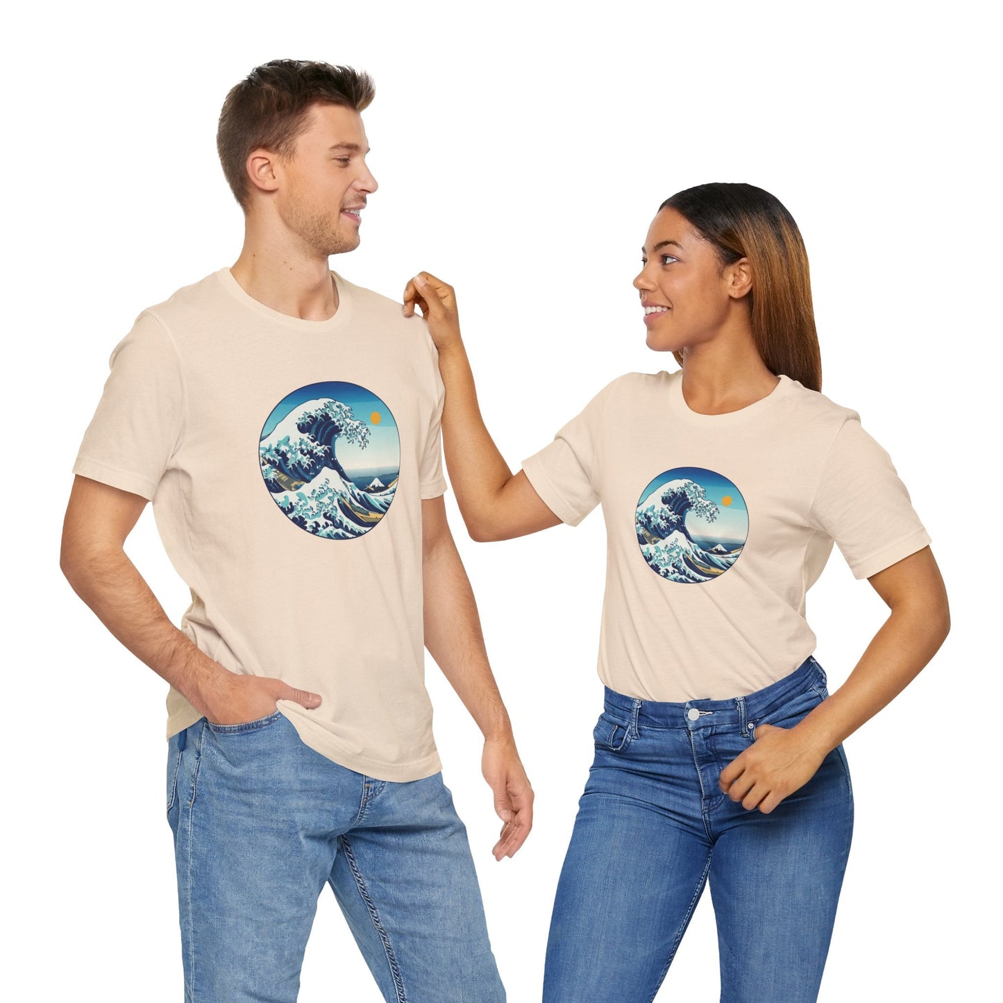 Ocean Wave Graphic Tee - Perfect for Beach Lovers, Summer Vibes, Casual Outfits, Gift for Surfers, Eco-Friendly Fashion Printify
