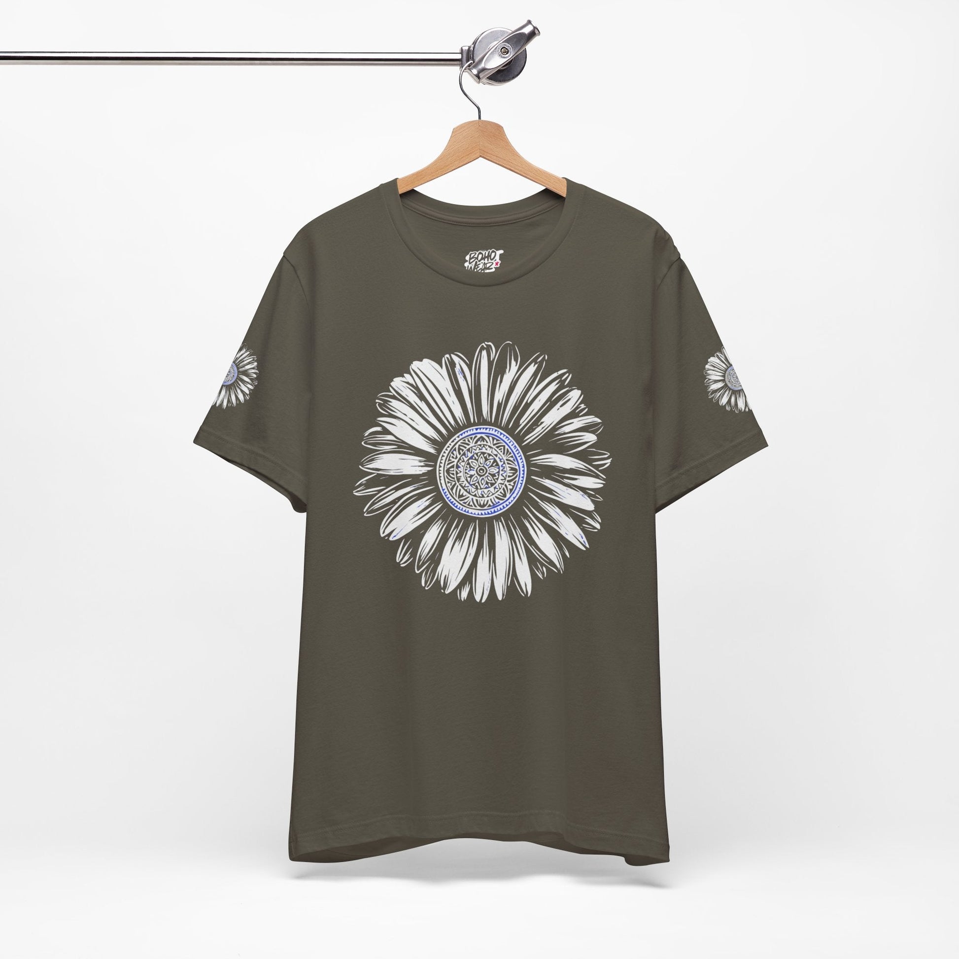 Boho Blue Mandala Tee Printify