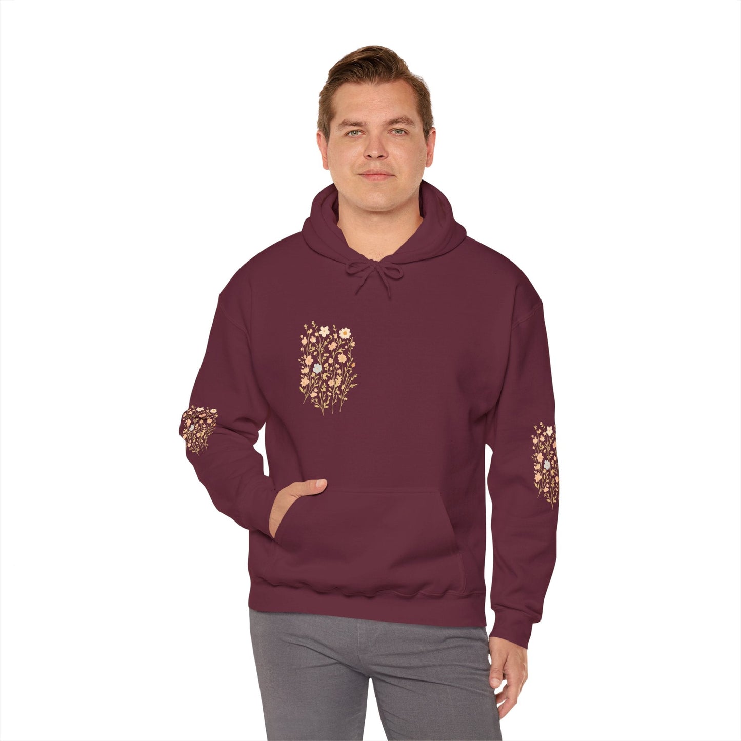 Hooded Sweatshirt - Wildflower Harmony Printify