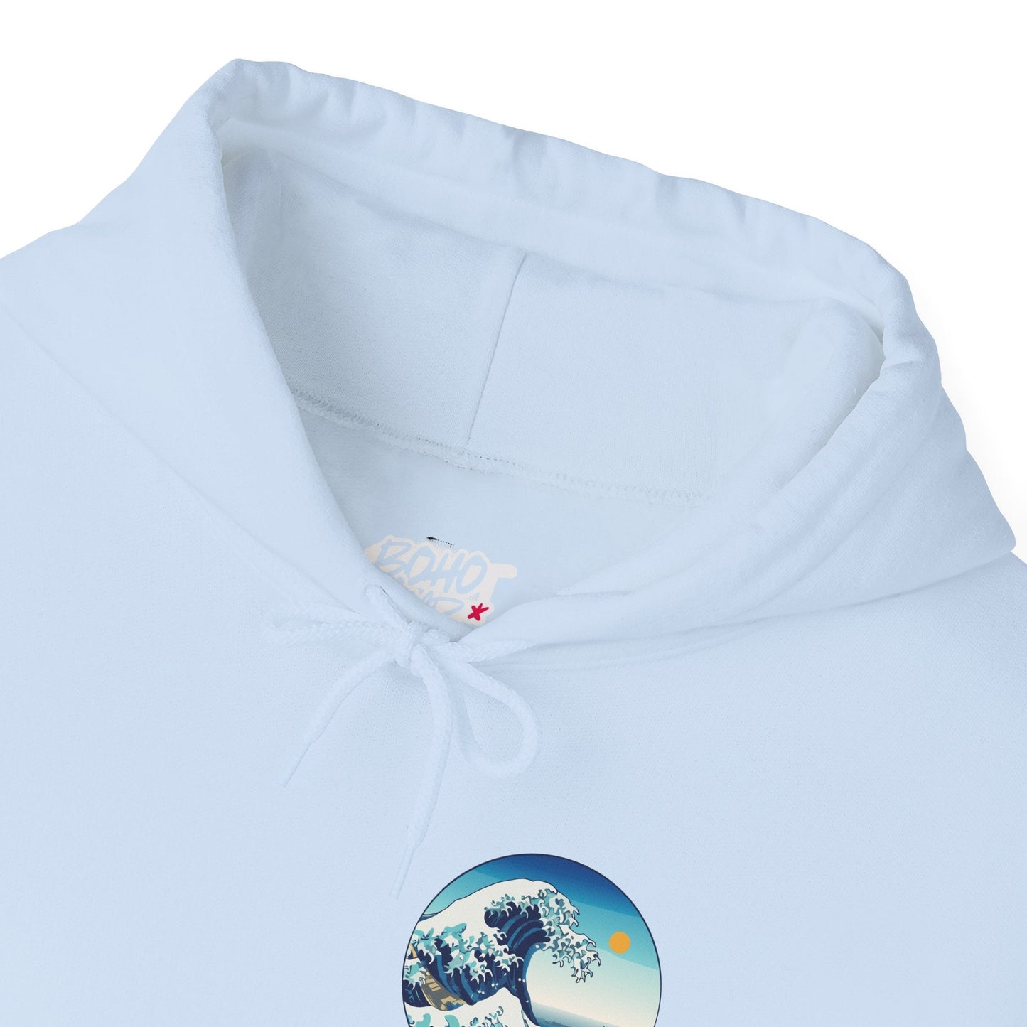 Ocean Wave Graphic Hoodie, Cozy Unisex Sweatshirt, Nature Lover Gift, Beach Vibes Apparel, Art-Inspired Clothing Boho Wear