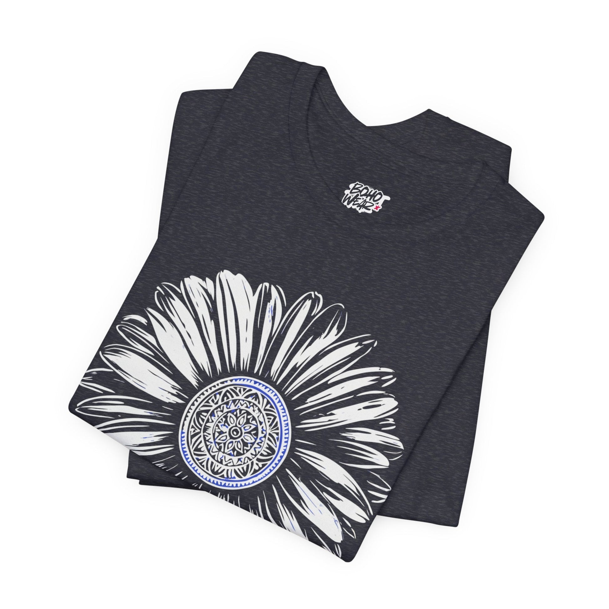 Boho Blue Mandala Tee Boho Wear