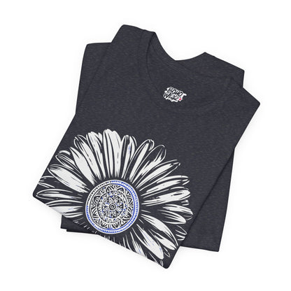 Boho Blue Mandala Tee Boho Wear