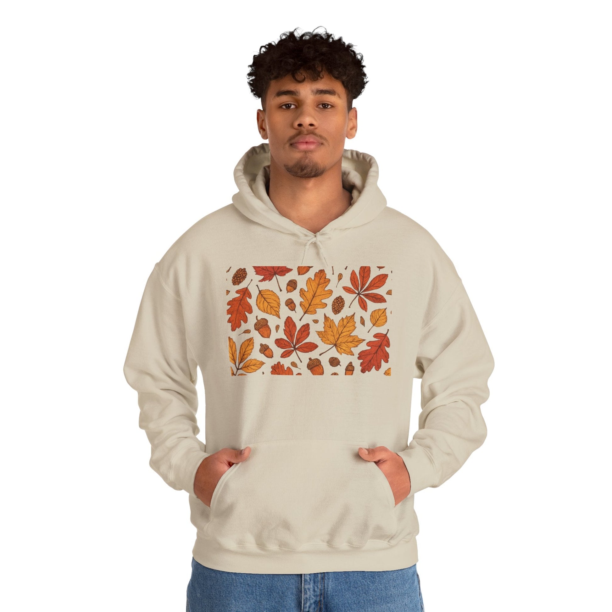 Vintage Autumn Unisex Hoodie Sweatshirt - Pattern Design Boho Wear