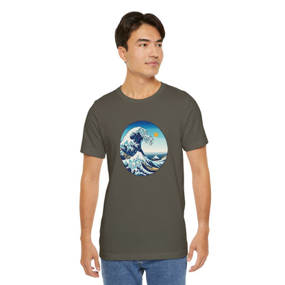 Ocean Wave Graphic Tee - Perfect for Beach Lovers, Summer Vibes, Casual Outfits, Gift for Surfers, Eco-Friendly Fashion Printify