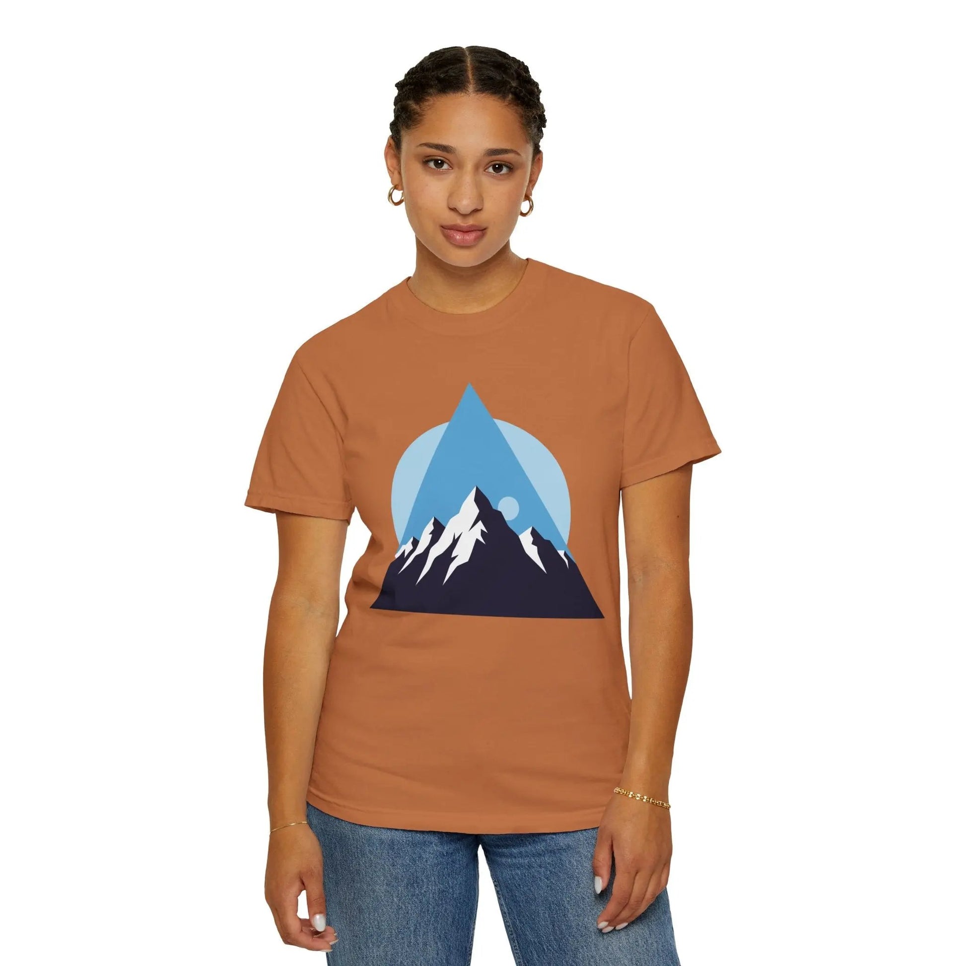 Mountain Adventure Unisex Garment-Dyed T-shirt | Nature Lover Shirt, Outdoor Gift, Hiking Tee, Graphic Tee, Travel Apparel Boho Wear
