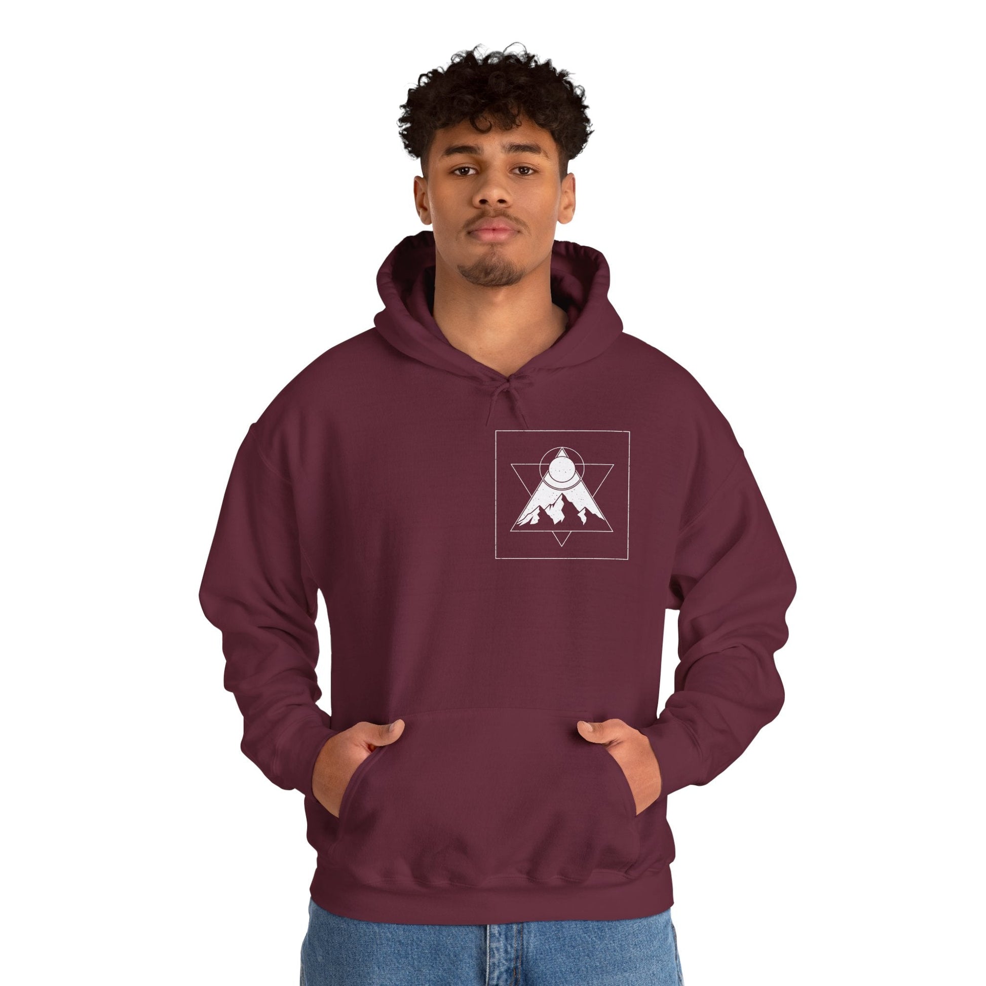 Mountain Adventure Hooded Sweatshirt Printify