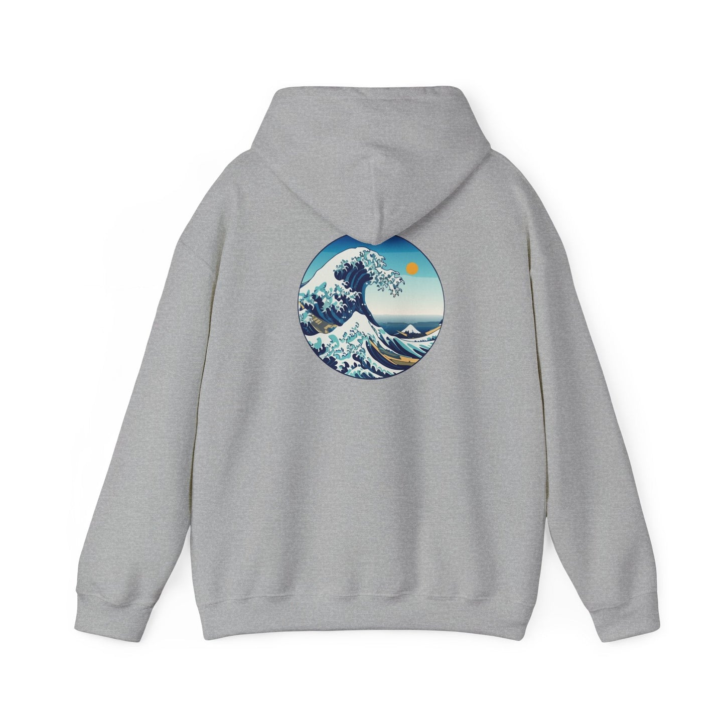 Ocean Wave Graphic Hoodie, Cozy Unisex Sweatshirt, Nature Lover Gift, Beach Vibes Apparel, Art-Inspired Clothing Printify