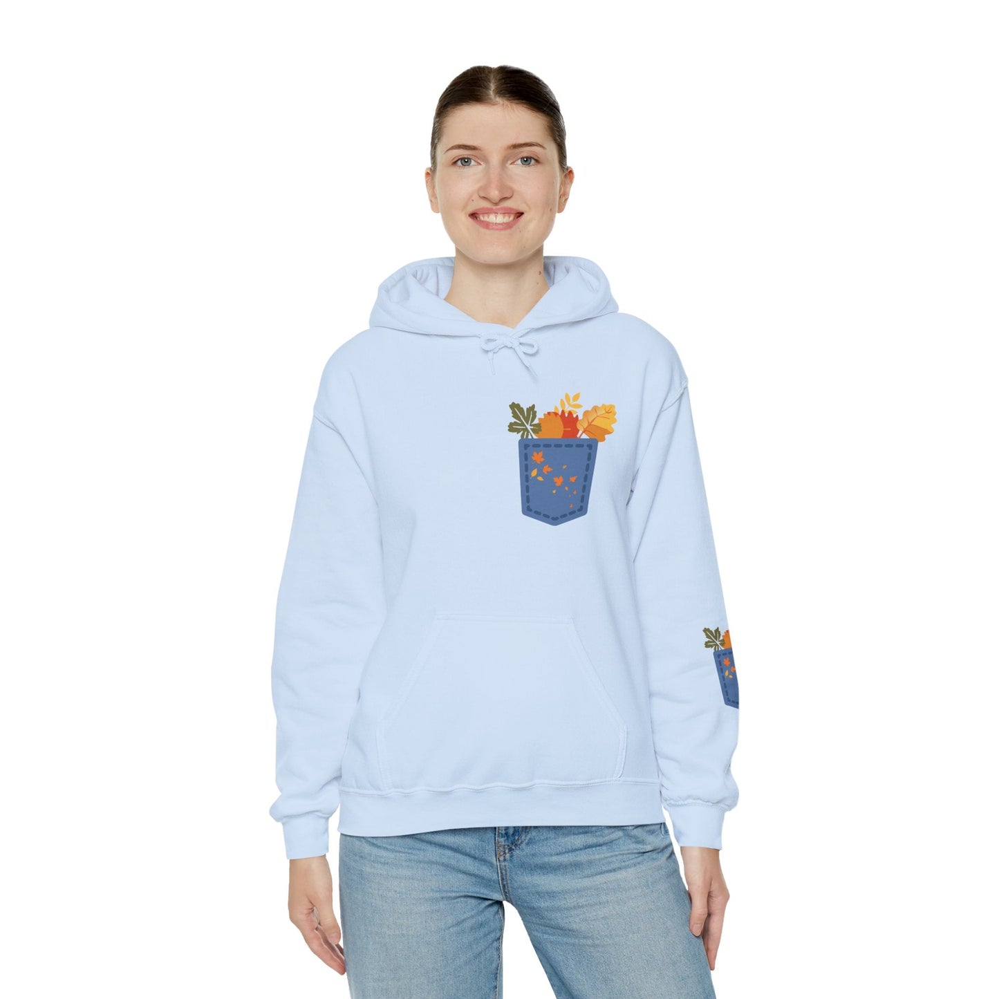 Floral Pocket Hoodie - Cozy Unisex Sweatshirt for Gardening Lovers Boho Wear