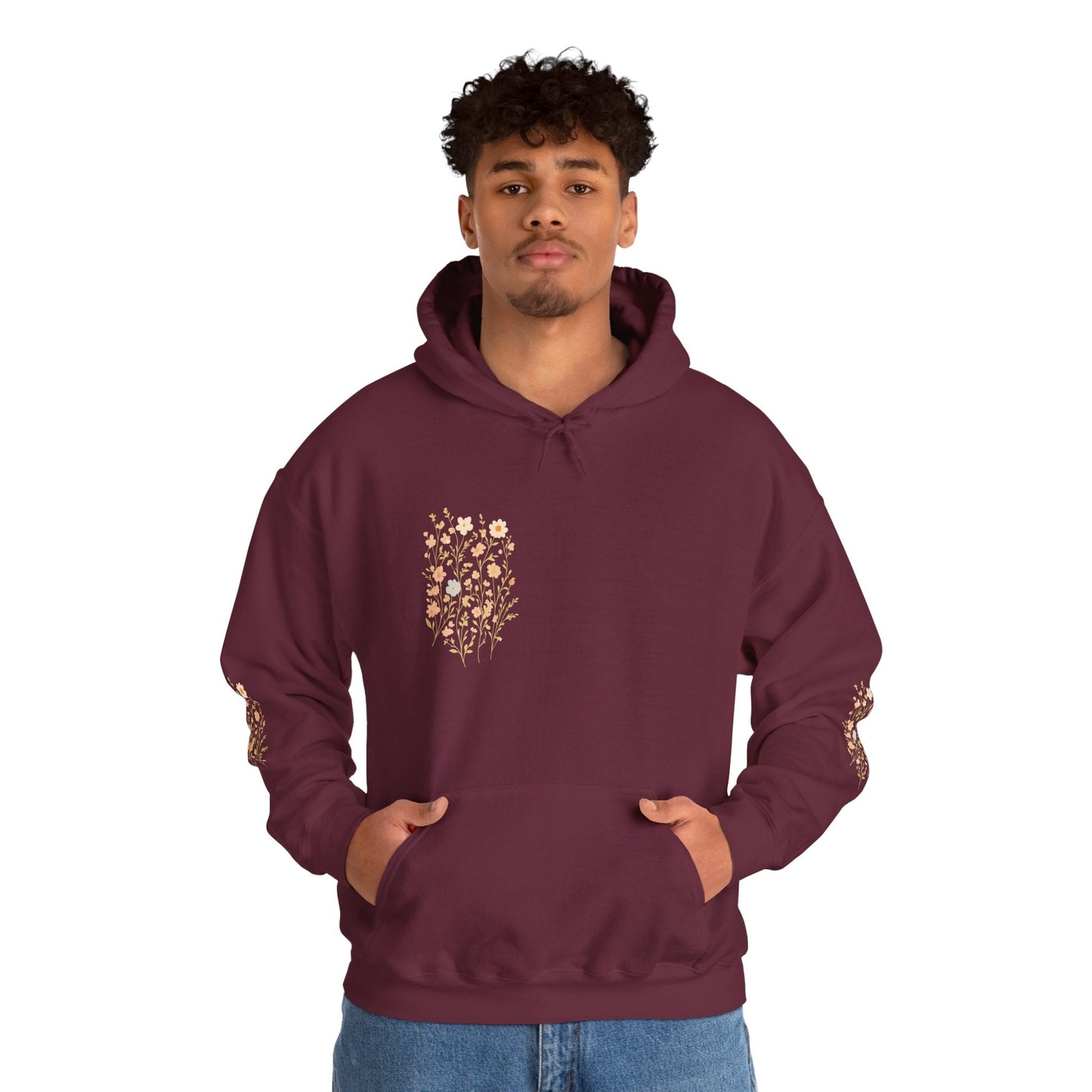 Hooded Sweatshirt - Wildflower Harmony Printify