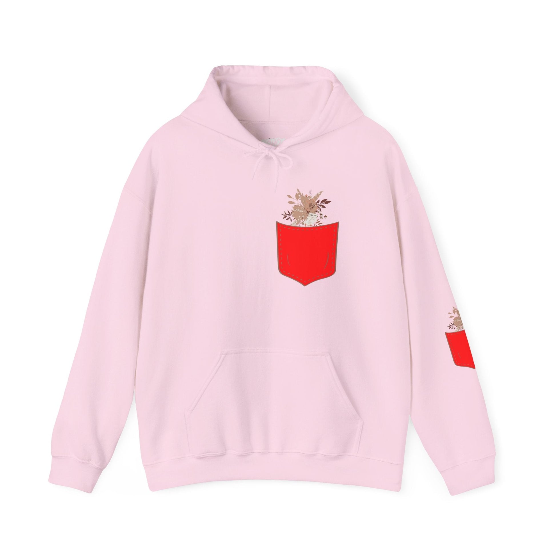 Funny Botanic Autumn Unisex Hoodie Sweatshirt with Pocket Flowers Printify