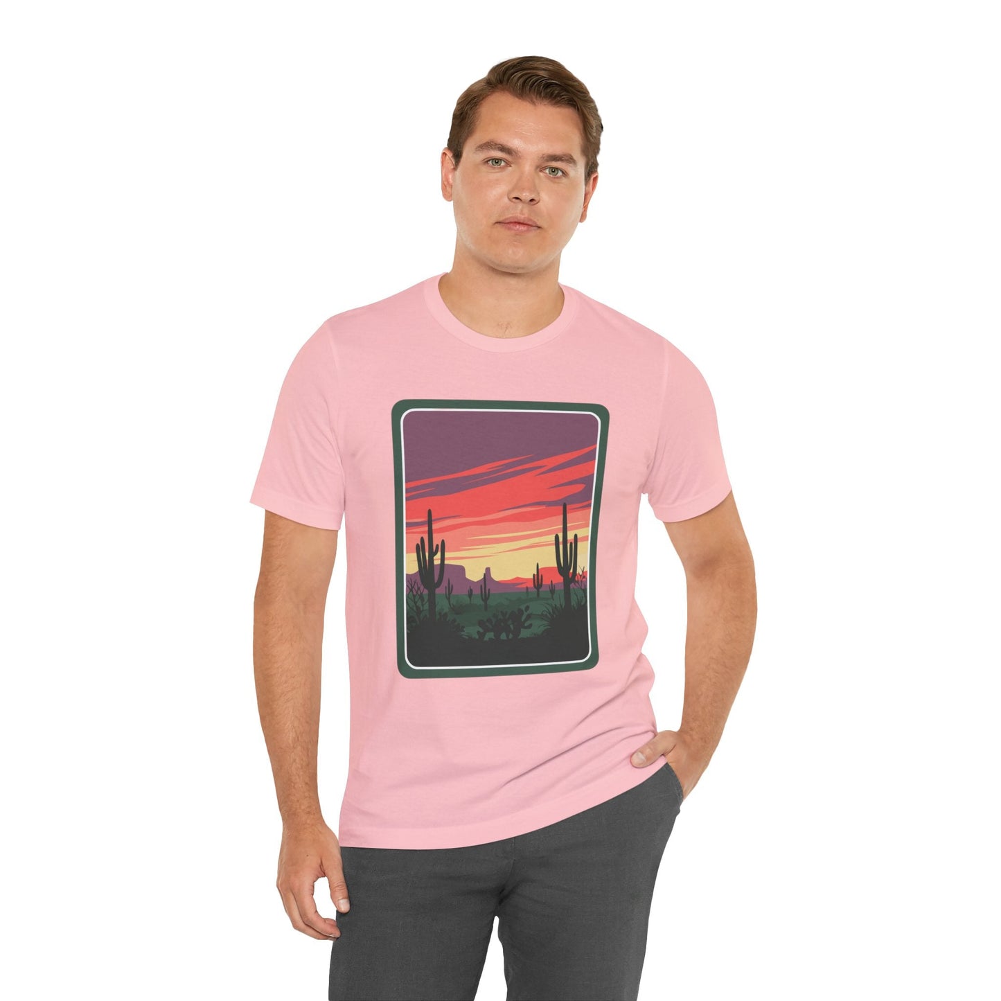 Desert Sunset Tee | Boho Style, Unisex Short Sleeve Shirt, Nature Lover Gift, Adventure Apparel, Outdoor Exploration Clothing Printify