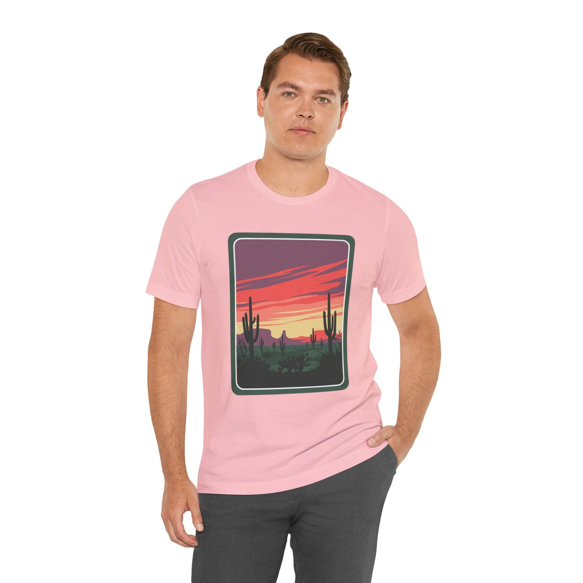 Desert Sunset Tee | Boho Style, Unisex Short Sleeve Shirt, Nature Lover Gift, Adventure Apparel, Outdoor Exploration Clothing Printify