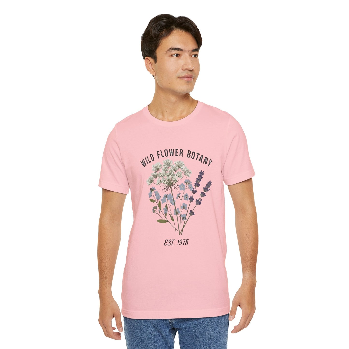 Wild Flower Botany Unisex Tee - Nature-Inspired Floral Shirt Boho Wear