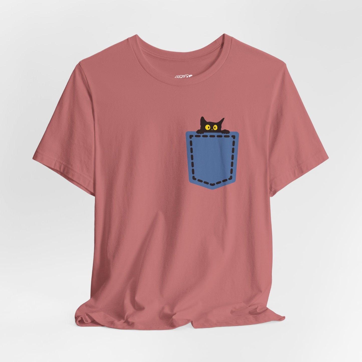 Cat Pocket Tee Printify