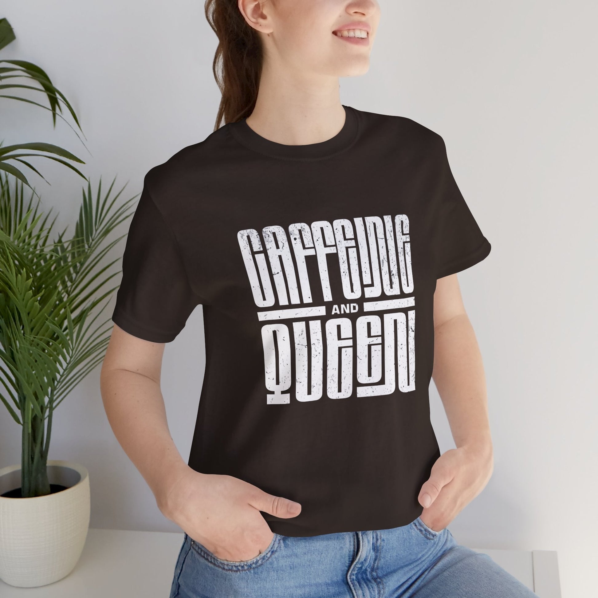 T-Shirt for Coffee Lovers - Caffeine Queen Design Printify