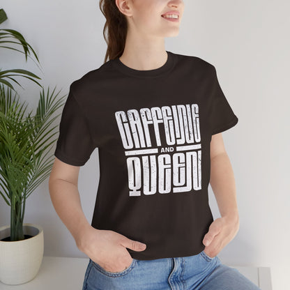 T-Shirt for Coffee Lovers - Caffeine Queen Design Printify