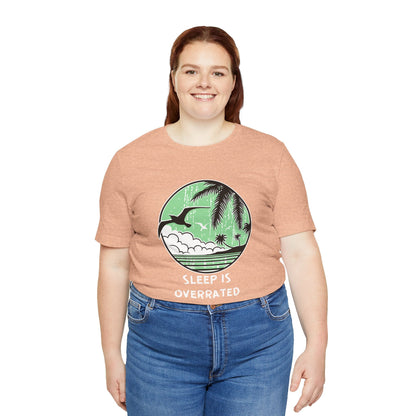 Sleepy Days Unisex Tee: Beach Lovers Printify