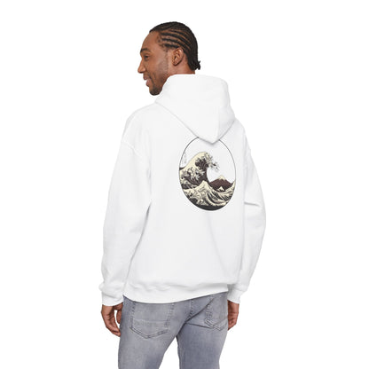 Ocean Wave Graphic Hoodie, Unisex Sweatshirt Gift, Beach Lover Apparel, Cozy Layering, Nature-Inspired Gift Printify