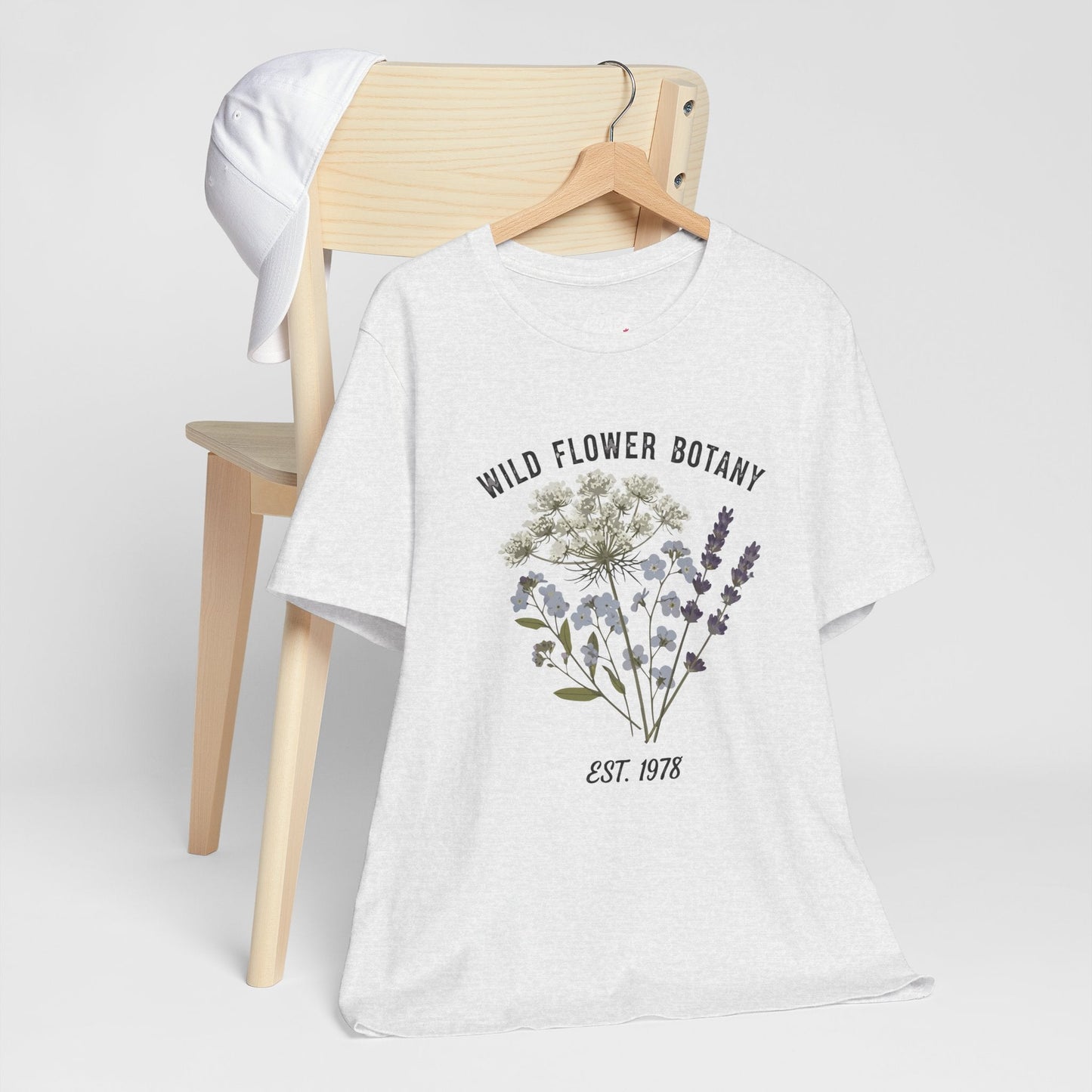 Wild Flower Botany Unisex Tee - Nature-Inspired Floral Shirt Printify