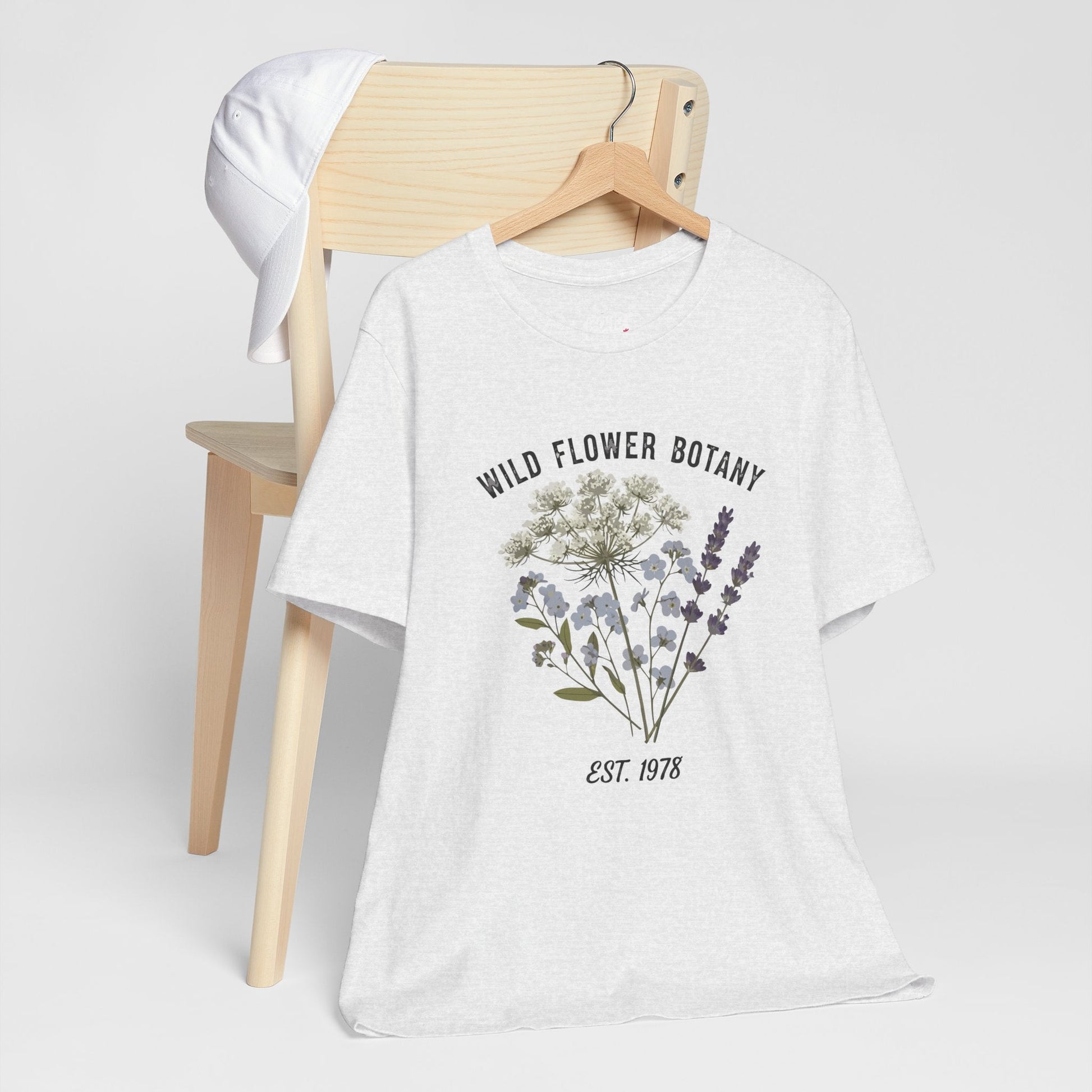 Wild Flower Botany Unisex Tee - Nature-Inspired Floral Shirt Printify