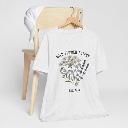 Wild Flower Botany Unisex Tee - Nature-Inspired Floral Shirt Printify